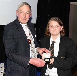 Really well done to WFDA Literacy and Touch-Typing student, Hugo. Pictured with Major Jeremy Fern TD DL, Deputy Lieutenant, receiving his Jack Petchey Achievement Award at the recent ceremony